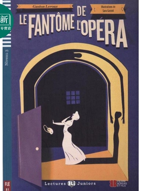 预售 歌剧魅影ELI Teen Readers French B1: Le Fantome de l'opera 含音频 法文原版 法语学习分级阅读读物READERS 又日新