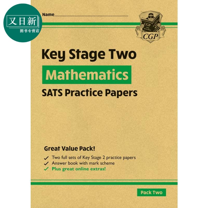 新KS2 Maths SATS实践论文套装2 New KS2 Maths SATS Practice Papers Pack 2 with free Online Extras英文原版 又日新