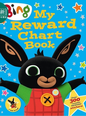 小黑兔兵兵的游戏贴纸书 Bing My Reward Chart Sticker Activity 英文原版 卡通动画 亲子互动图画书 进口童书 又日新
