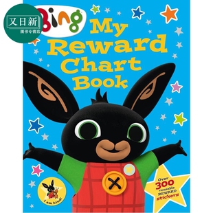 Activity 游戏贴纸书 Chart 小黑兔兵兵 英文原版 进口童书 亲子互动图画书 Bing 又日新 Reward 卡通动画 Sticker