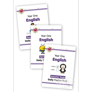 New KS1&2 Daily Practice Book 每日练习套装 多款可选 自然拼读 英语 数学 书写 1&2年级5-7岁 英国CGP原版教材 多规格可选