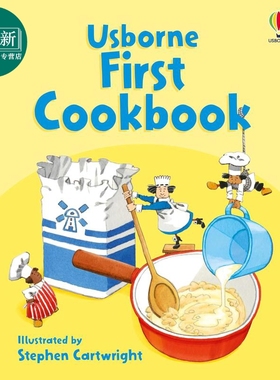预售 小朋友的烹饪书 First Cookbook 英文原版 儿童食谱绘本读物 赏心悦目的插图 简单易做的美味食谱 进口童书 7岁+ 又日新