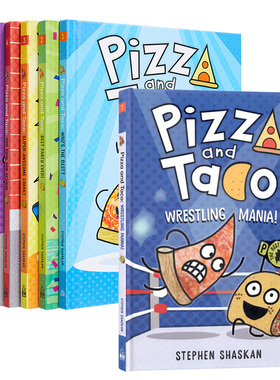 Pizza and Taco 1-9 披萨饼与玉米片系列 桥梁漫画 图画图像小说儿童初级章节书 英文原版 进口图书 5-8岁 又日新