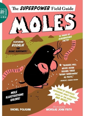 超级英雄野外指南 鼹鼠 Moles 英文原版 儿童科普绘本 动物知识百科图画书 进口儿童读物 8-12岁 自然科学绘本 又日新