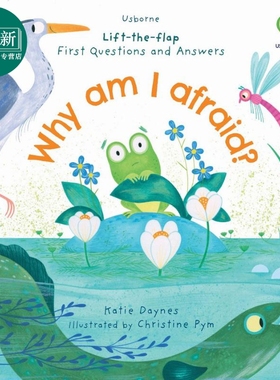 First Questions and Answers: Why am I afraid?尤斯伯恩翻翻学:为什么感到害怕 英文原版 纸板书 儿童情绪读物 又日新