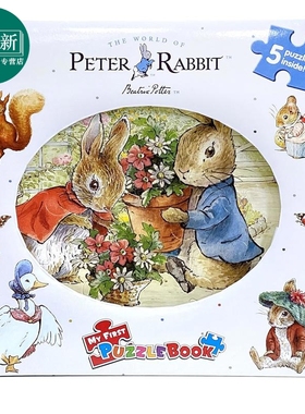 拼拼书 彼得兔 Peter Rabbit Classic My Fist Puzzle Book 英文原版 儿童拼图故事 拼图书 进口绘本 亲子童书 又日新