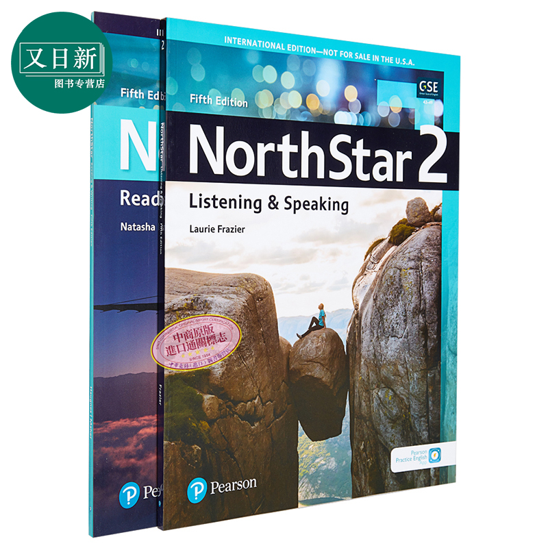 托福雅思 North Star 培生北极星听说读写第2级套装共2册含APP资源及音频Fifth Edition【不含MyEnglishLab】