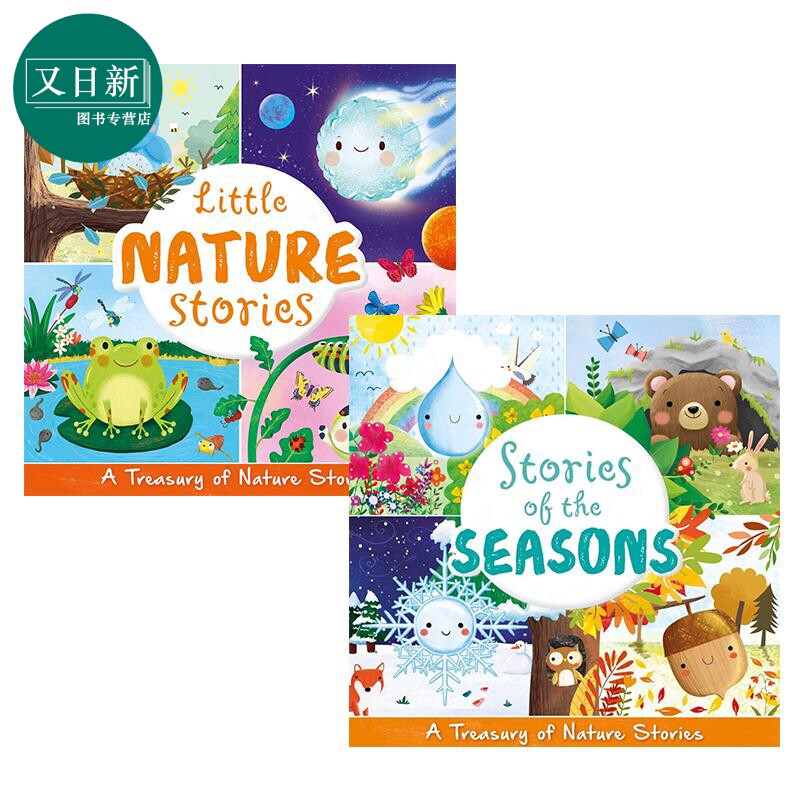 Little Nature Stories 自然的小故事2册 Stories of the Seasons 季节 四季 动植物科普绘本 英文 ...