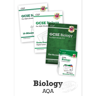英国CGP教材 GCSE/IGCSE Catch-Up Essentials AQA Biology 生物复习备考教辅4册 含答案