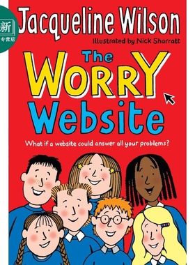杰奎琳.威尔逊短篇小说 E网悄悄话 The Worry Website 英文原版 儿童读物 小说故事 进口童书 650L 初级章节书 又日新