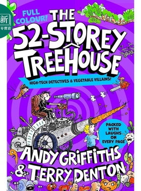 树屋故事4 52层小屁孩树屋历险记 全彩版 The 52-Storey Treehouse Colour Edition 英文原版 儿童章节书小初文学 又日新