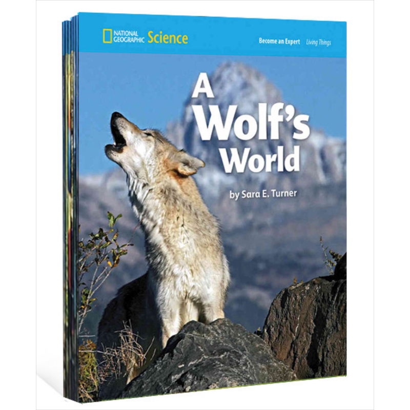 美国国家地理科学入门2级生物读本套装5册 National Geographic Science L2 Living Things 蓝思值BR-300L 含音频资源 又日新