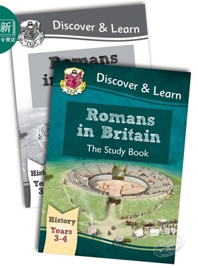 英国CGP小学历史探索与学习系列 罗马人在英国2册含练习 Romans in Britain