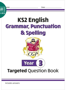 英国CGP KS2 English Targeted Question Book: Grammar, Punctuation & Spelling - Year 3 又日新