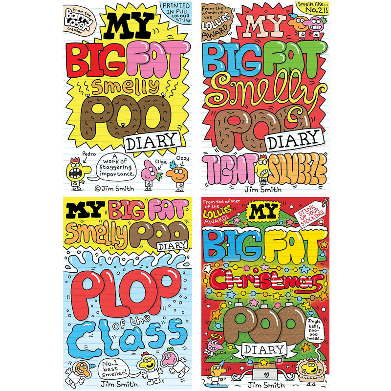 我臭便便日记系列My Big Fat Smelly Poo Diary 英文原版进口童书 小初文学 儿童搞笑漫画故事书 图画小说 又日新