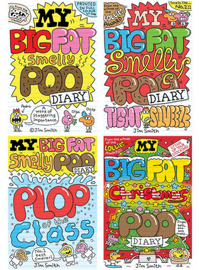 我臭便便日记系列My Big Fat Smelly Poo Diary 英文原版进口童书 小初文学 儿童搞笑漫画故事书 图画小说 又日新