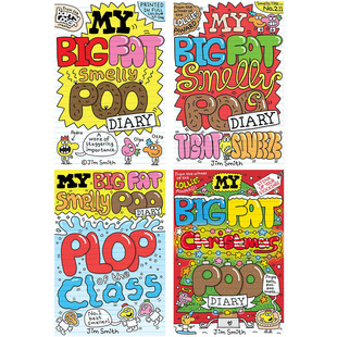 我臭便便日记系列My Big Fat Smelly Poo Diary 英文原版进口童书 小初文学 儿童搞笑漫画故事书 图画小说 又日新