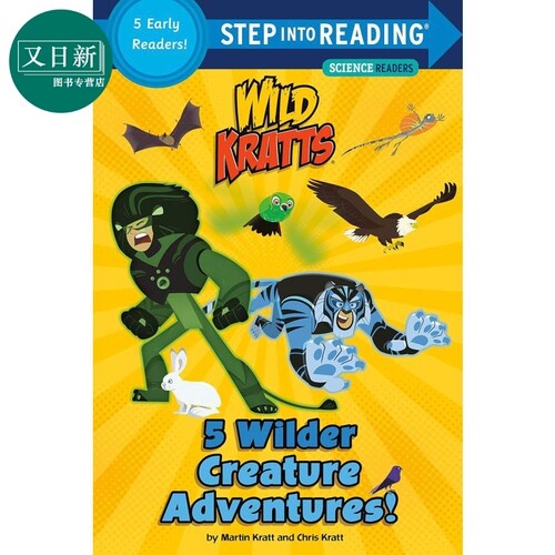 兰登阅读进阶2 动物兄弟 生物冒险Step into Reading(R)(Step 2)5 WILDER CREATURE ADVENTURES 英文原版进口图书 又日新