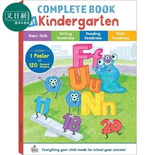 幼儿园学前班幼小衔接学习字母货币数学写作Complete 美国CarsonDellosa Book Kindergarten 又日新 儿童幼儿练习全书