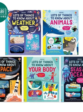 儿童知识科普精装绘本5册套装 Lots of Things to Know About关于天气动物身体太空你所需要知道的那些事英文原版 又日新
