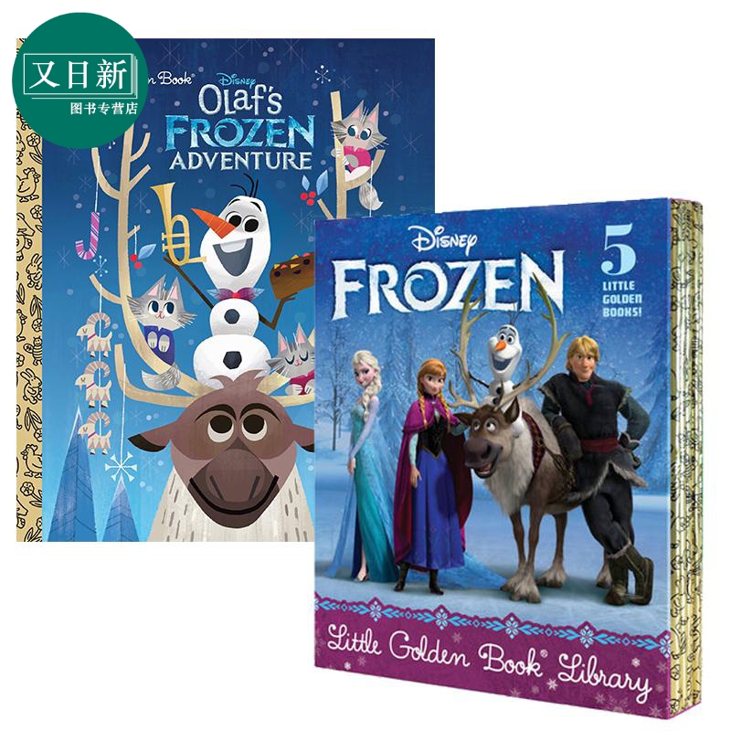 Olaf Frozen Little Golden Book 小金书系列2册套装 冰雪奇缘 英文原版 进口图书 儿童绘本 故事集图画书 书籍/杂志/报纸 原版其它 原图主图