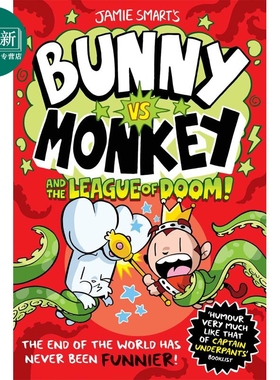 兔子大战猴子03 末日联盟 Bunny vs Monkey and the League of Doom 英文原版 儿童漫画故事书 幽默搞笑 进口童书 又日新