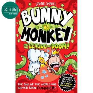 Monkey League 末日联盟 幽默搞笑 又日新 兔子大战猴子03 儿童漫画故事书 and Bunny Doom the 进口童书 英文原版