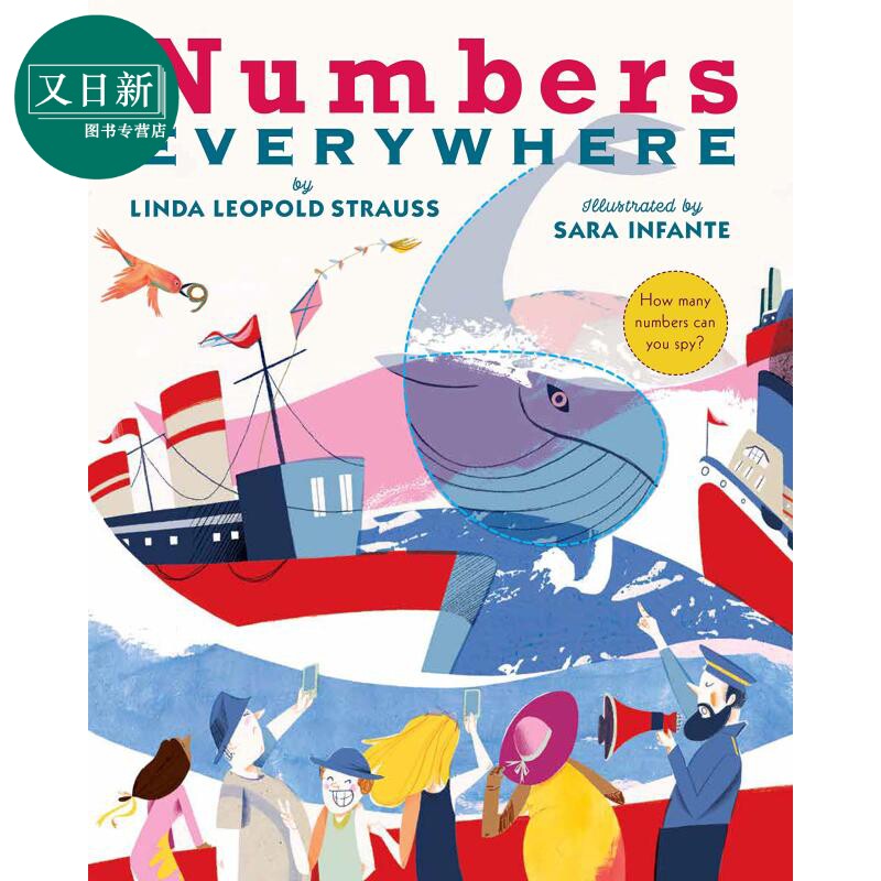 Sara Infante 各处都有的数字 Numbers Everywhere 英文原版 进口图书 低幼儿童绘本 早教数学图画书 3-7岁