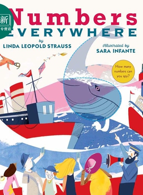Sara Infante 各处都有的数字 Numbers Everywhere 英文原版 进口图书 低幼儿童绘本 早教数学图画书 3-7岁