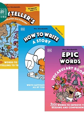 DK沃德史密斯夫人英语练习册教辅3册套装 Mrs Wordsmith 写作文 讲故事 词汇书 学龄前小学儿童 4-11岁 英文原版 又日新