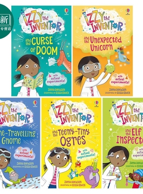 预售 伊兹5册 Izzy the Inventor 伊兹和厄运的诅咒 与独角兽 and the Curse of Doom the Unexpected Unicorn英文原版 又日新