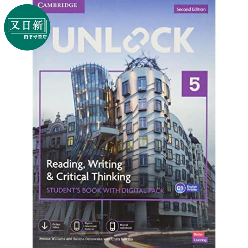 Unlock Cambridge Level 5 剑桥英语教材 英文原版 新版5级 读写 C1 reading writing 阅读写作英语 又日新