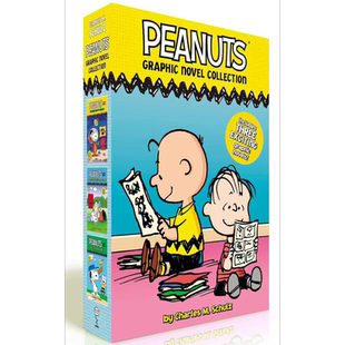 桥梁漫画 史努比的故事 Peanuts Graphic Novel Collection Boxed Set 图画图像小说 幽默漫画故事 英文原版读物 又日新