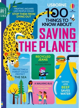 100拯救地球大发现100 Things to Know About Saving the Planet 英文原版进口科普读物 精装 自然科学读本 8岁+ 又日新