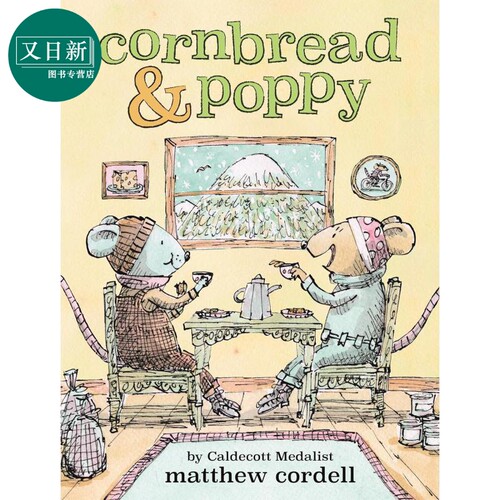面包鼠与波波鼠1 Cornbread & Pop p  英文原版 儿童绘本 动物故事图画书 进口儿童读物4-8岁 友谊故事书  又日新
