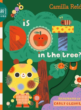 卡米拉.里德 点点在树里 Is Dot in the Tree 英文原版 儿童纸板书 亲子绘本 互动捉迷藏书 玩具书 进口童书 3岁+ 又日新