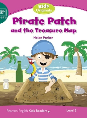 Pearson English 培生小学英语分级绘本2级 海盗和藏宝图Pirate Patch and the Treasure Map蓝思值440L中心词400 又日新