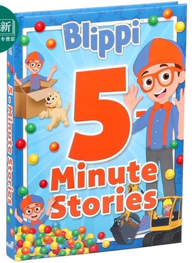 Blippi 5分钟故事 Blippi 5-Minute Stories 英文原版 儿童绘本故事图画书 精装绘本 进口儿童读物 2-5岁童书 又日新