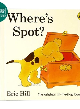 spot小波系列英文原版 Where's Spot小玻在哪里 低幼幼儿启蒙 儿童纸板翻翻书 躲猫猫亲子互动早教游戏书 中商进口 又日新