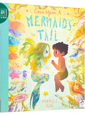Beatrice Blue：Once Upon a Mermaid's Tail 从前有条美人鱼 精品绘本 低幼亲子故事绘本 平装 英文原版 4-7岁
