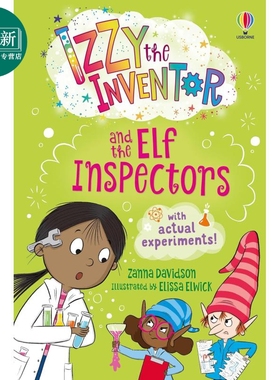 伊兹与精灵检查员 Izzy the Inventor and the Elf Inspectors 英文原版黑白插图章节书儿童小初文学进口故事图书 又日新