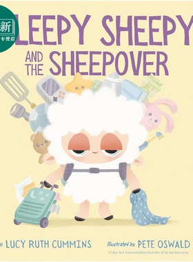 瞌睡小羊 Sleepy Sheepy Sheepover 英文原版 儿童绘本 亲子读物 动物故事图画书 精装精品绘本 进口童书 3-7岁  又日新