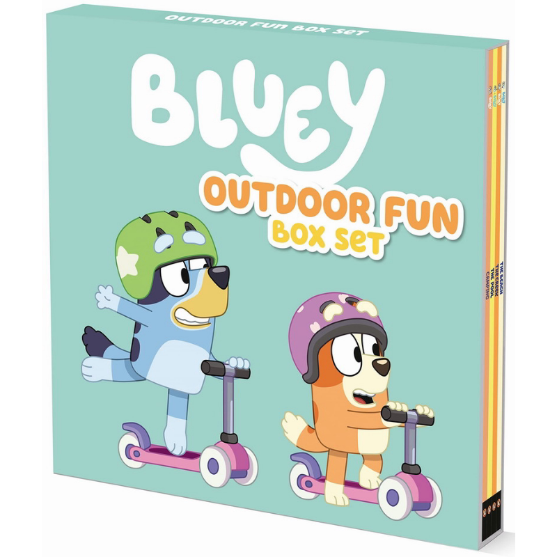 小蓝狗布鲁伊 户外趣味4册套装 Bluey Outdoor Fun Box Set 英文原版 儿童绘本套装 卡通动画故事图画书 精品绘本 又日新