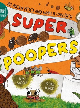 超级便便书Super Poopers英文原版 儿童科普绘本 知识百科图画书 精装绘本 进口儿童读物 动物科学自然生物学 又日新