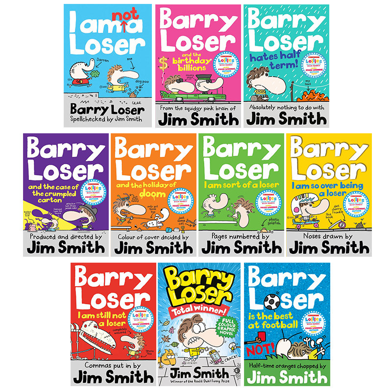 The Barry Loser 倒霉蛋巴里系列 英文原版 I am Not a Loser 儿童校园幽默漫画故事图画书 图像小说 进口图书又日新