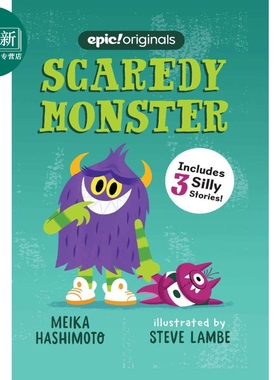 Scaredy Monster 桥梁漫画 胆小的怪物 英文原版 小初文学 进口图书 儿童绘本 故事图画书 桥梁漫画书 又日新