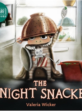 骑士零食店 Valeria Wicker The Knight Snacker 英文原版 儿童绘本 搞笑故事图画书 精装进口儿童读物3-6岁 又日新
