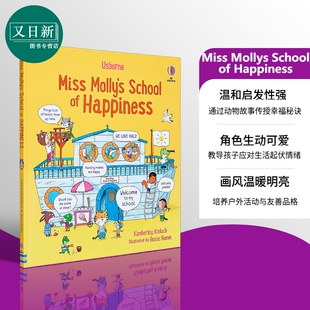 Miss 又日新 进口童书 英文原版 礼仪学校 快乐 儿童情绪 School Mollys 精装 莫莉小姐 绘本故事图画书 Happiness
