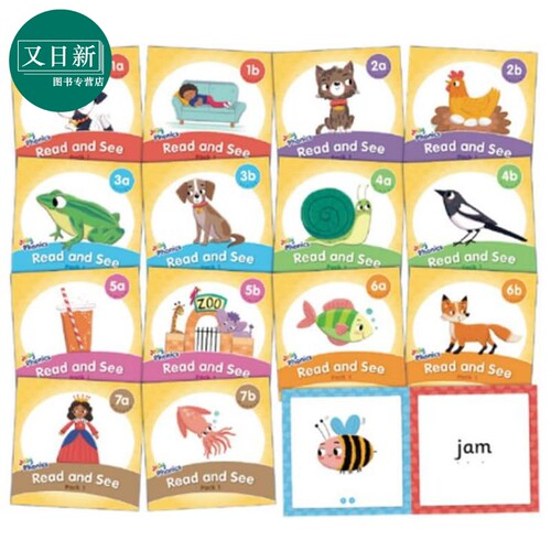 英文原版 快乐自然拼读 阅读与观察读物组合1（14册套装）Jolly Phonics Read and See Pack 1 (14 titles)  又日新