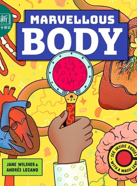 魔法透视书 神奇的身体 Magic Lens Book 2 Marvellous Body 英文原版 儿童科普绘本 少儿百科绘本 进口童书 精装 又日新